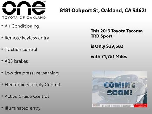 Certified 2019 Toyota Tacoma TRD Sport image 6