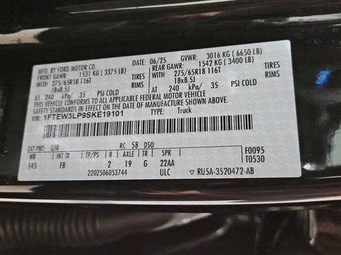Certified 2025 Ford F150 XLT w/ Equipment Group 301A Standard AWD/4WD image 35