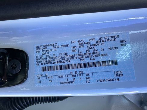 New 2025 Ford F150 Platinum w/ Equipment Group 702A High image 25