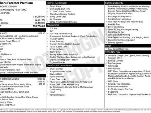 Certified 2026 Subaru Forester Premium AWD/4WD image 28