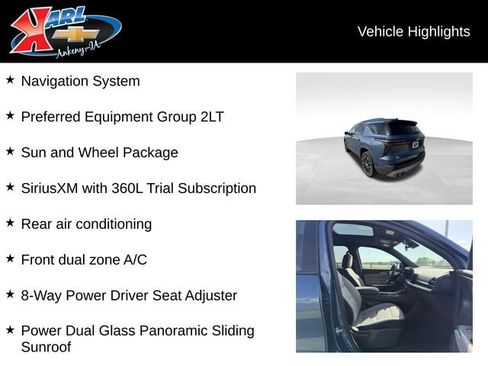 Certified 2025 Chevrolet Traverse LT w/ Sun and Wheel Package AWD/4WD image 2