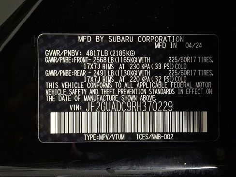Certified 2024 Subaru Crosstrek 2.0i Premium AWD/4WD image 26