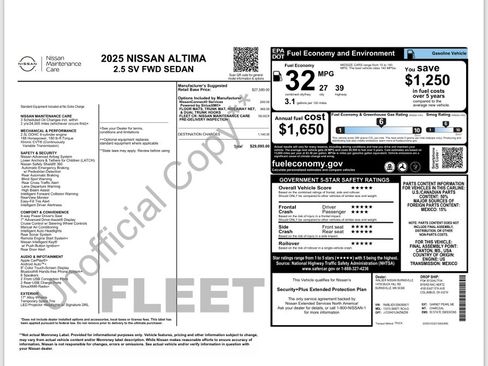 Used 2025 Nissan Altima 2.5 SV FWD image 36