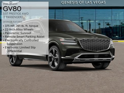 New 2026 Genesis GV80 3.5T Prestige image 3