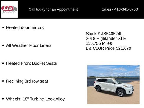 Used 2018 Toyota Highlander XLE AWD/4WD image 11