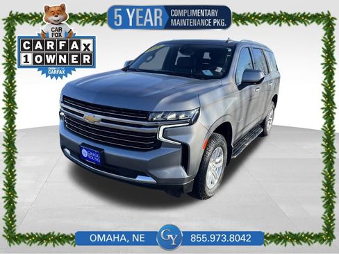 Used 2021 Chevrolet Tahoe LT w/ Rear Media and Nav Package image 1