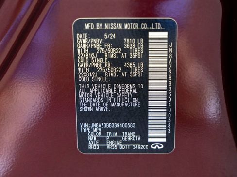 Used 2025 INFINITI QX80 Luxe image 38