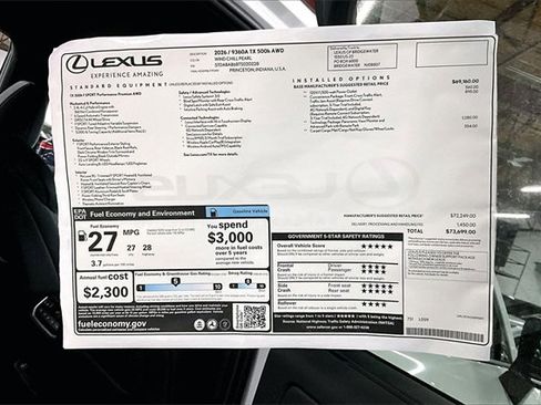 New 2026 Lexus TX 500h 500h F SPORT Performance Premi image 14