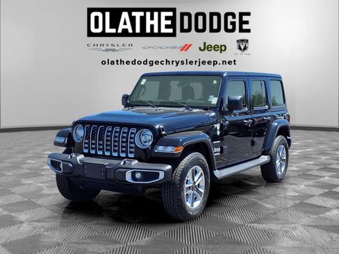 Certified 2022 Jeep Wrangler Unlimited Sahara w/ Cold Weather Group AWD/4WD image 1