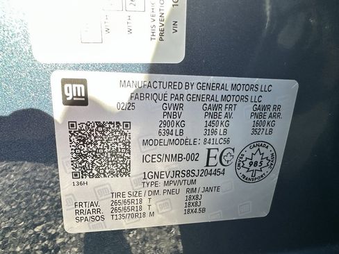 Used 2025 Chevrolet Traverse Z71 w/ LPO, Floor Liner Package image 16