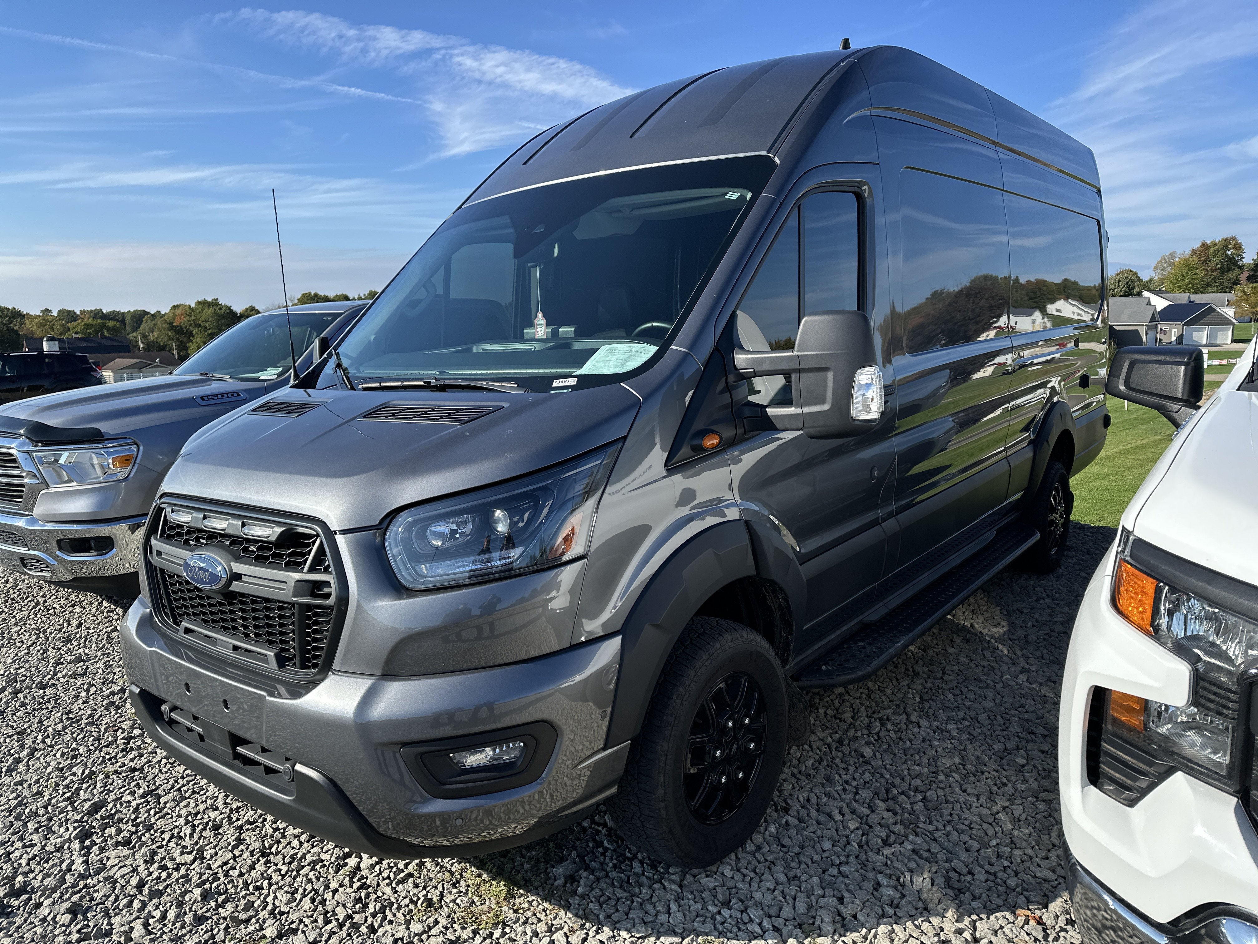 Used 2023 Ford Transit 350 148 High Roof Extended AWD w/ Transit Trail Package image 4