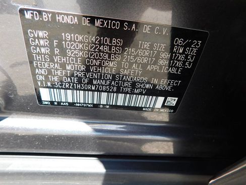 Used 2024 Honda HR-V LX image 8