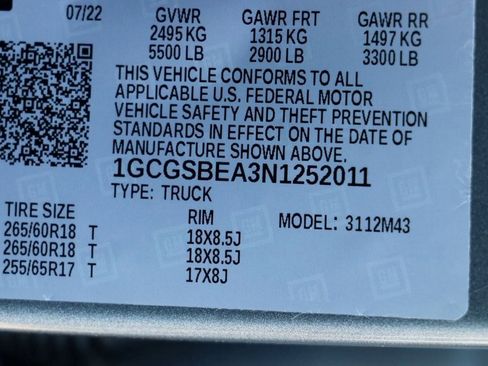 Used 2022 Chevrolet Colorado W/T w/ Custom Special Edition image 30