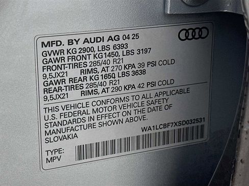 Certified 2025 Audi Q7 2.0T Premium Plus w/ Premium Plus Package AWD/4WD image 32