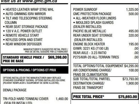 Used 2021 GMC Sierra 1500 Denali w/ LPO, GMC Protection Package AWD/4WD image 2