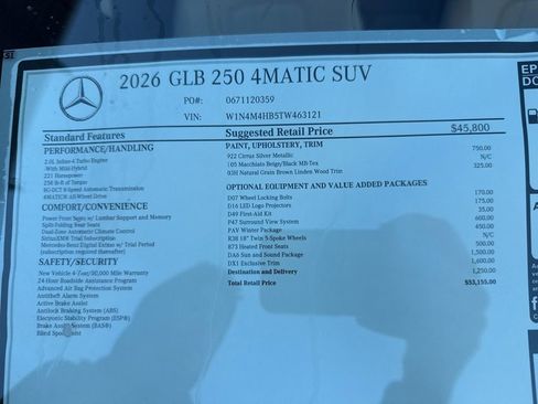 New 2026 Mercedes-Benz GLB 250 4MATIC image 15