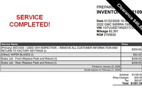 Used 2022 GMC Sierra 1500 AT4 w/ Technology Package image 6