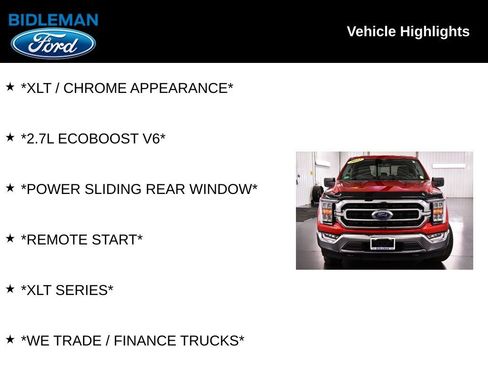 Used 2022 Ford F150 XLT w/ Equipment Group 302A High AWD/4WD image 10