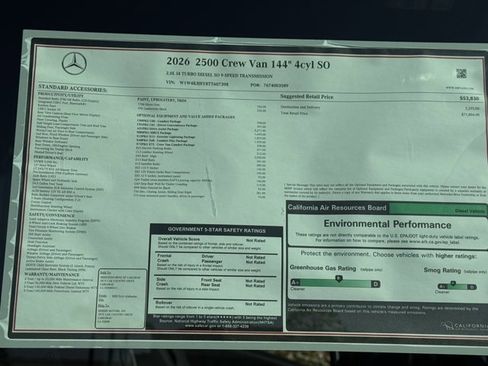 New 2026 Mercedes-Benz Sprinter 2500 image 12