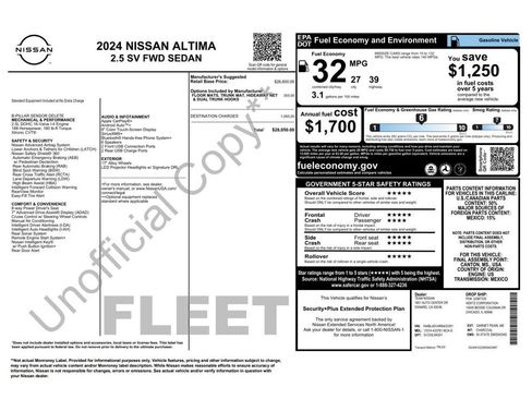Used 2024 Nissan Altima 2.5 SV FWD image 6