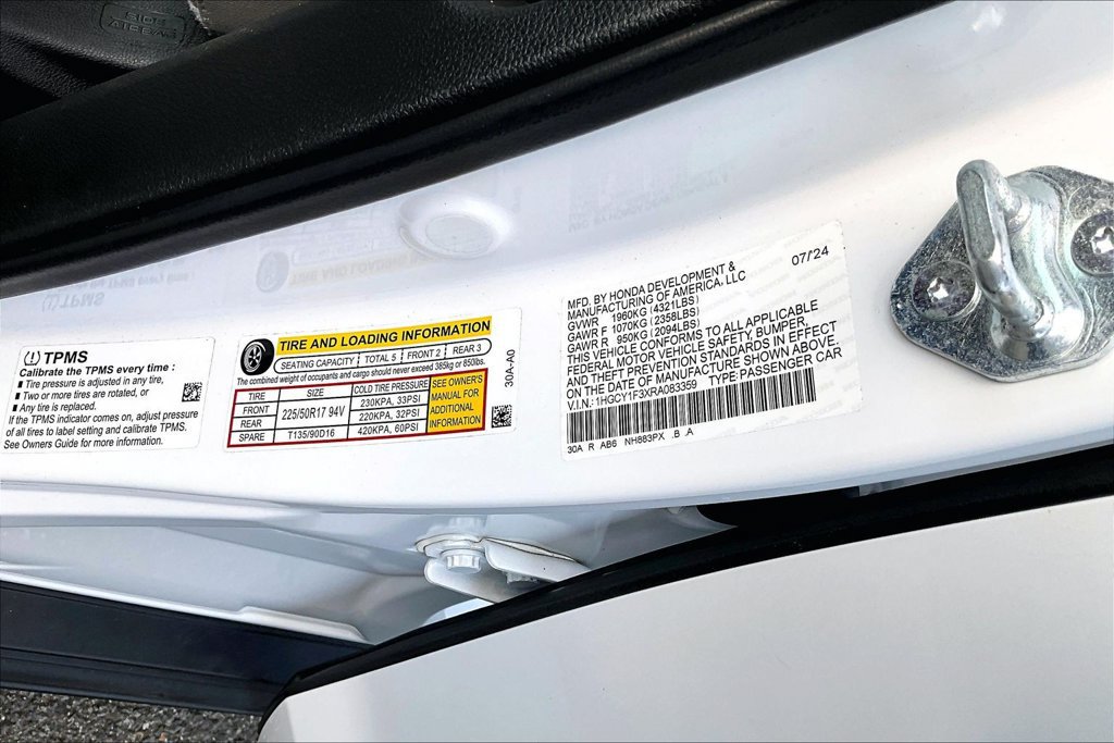 Used 2024 Honda Accord EX image 16