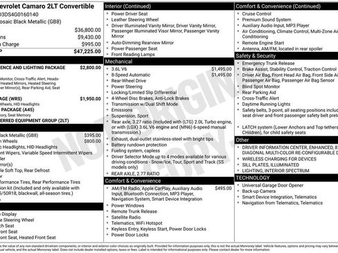 Used 2016 Chevrolet Camaro LT image 16