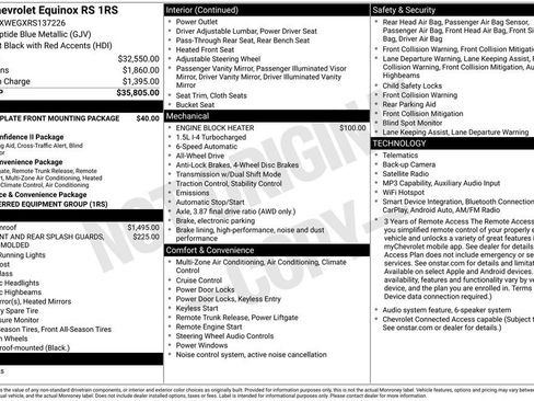 Used 2024 Chevrolet Equinox RS AWD/4WD image 6