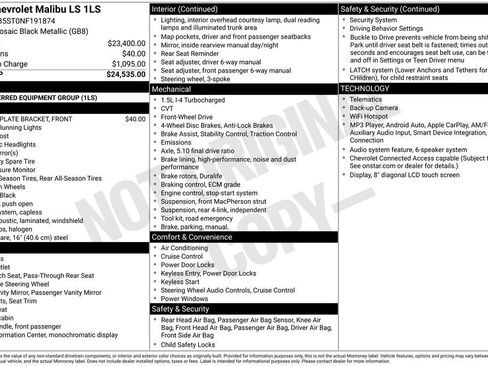 Used 2022 Chevrolet Malibu LS FWD image 3