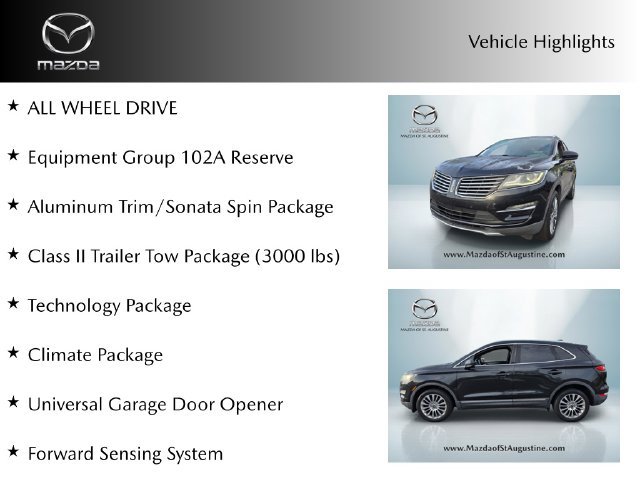Used 2015 Lincoln MKC AWD w/ Equipment Group 102A Reserve image 4