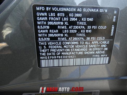 Used 2014 Volkswagen Touareg VR6 AWD/4WD image 74