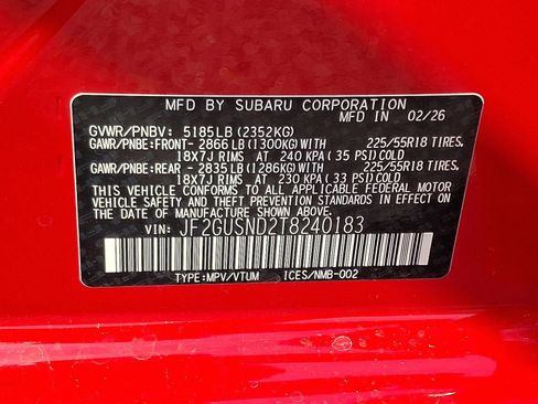 New 2026 Subaru Crosstrek 2.5i Limited AWD/4WD image 11