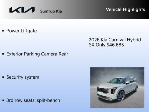 New 2026 Kia Carnival SX image 15