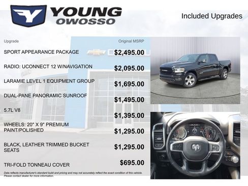 Used 2019 RAM 1500 Laramie w/ Sport Appearance Package AWD/4WD image 4