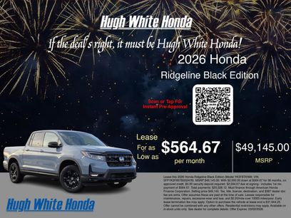 New 2026 Honda Ridgeline Black Edition