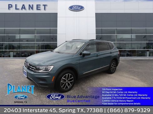 Used 2021 Volkswagen Tiguan SE w/ Panoramic Sunroof Package FWD image 1