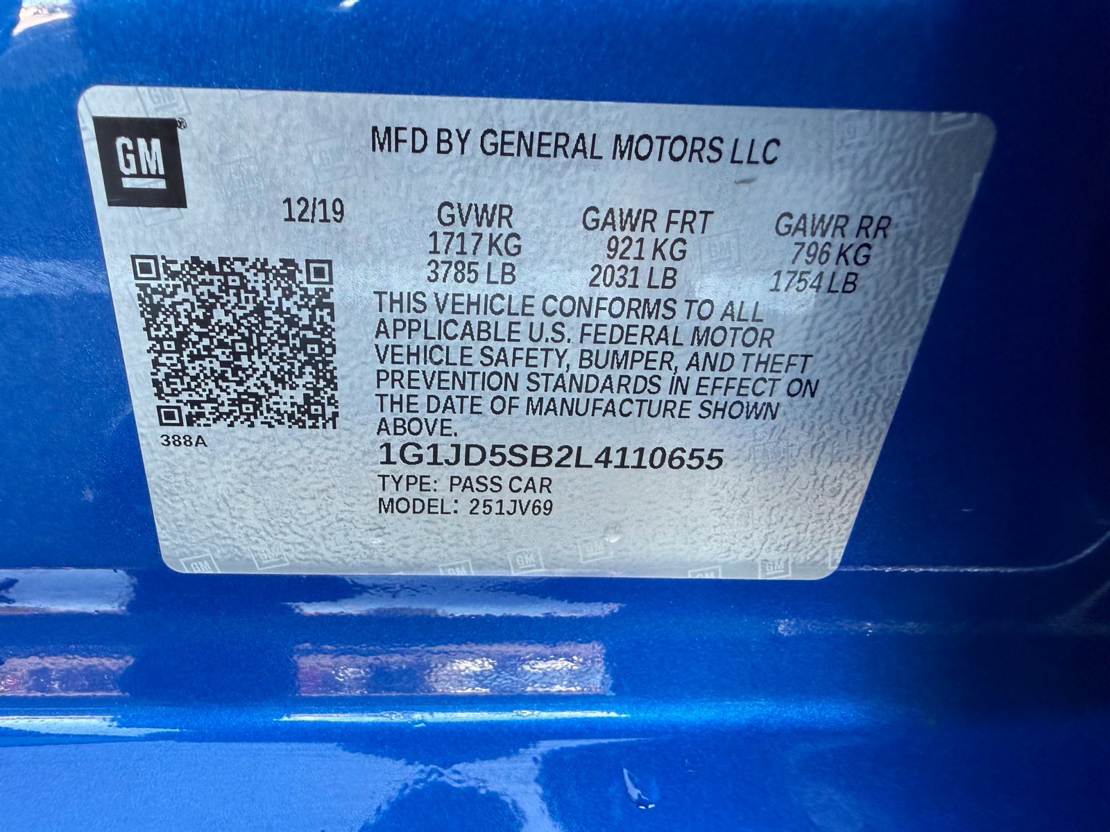 Certified 2020 Chevrolet Sonic LT FWD image 39