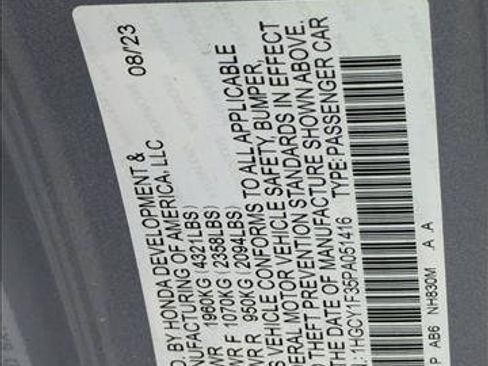 Certified 2023 Honda Accord EX image 25