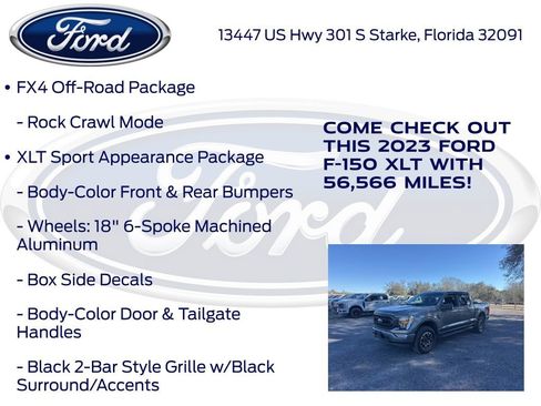 Certified 2023 Ford F150 XLT w/ Equipment Group 302A High image 25