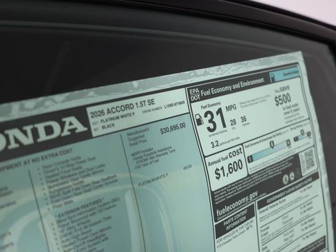 New 2026 Honda Accord SE image 27