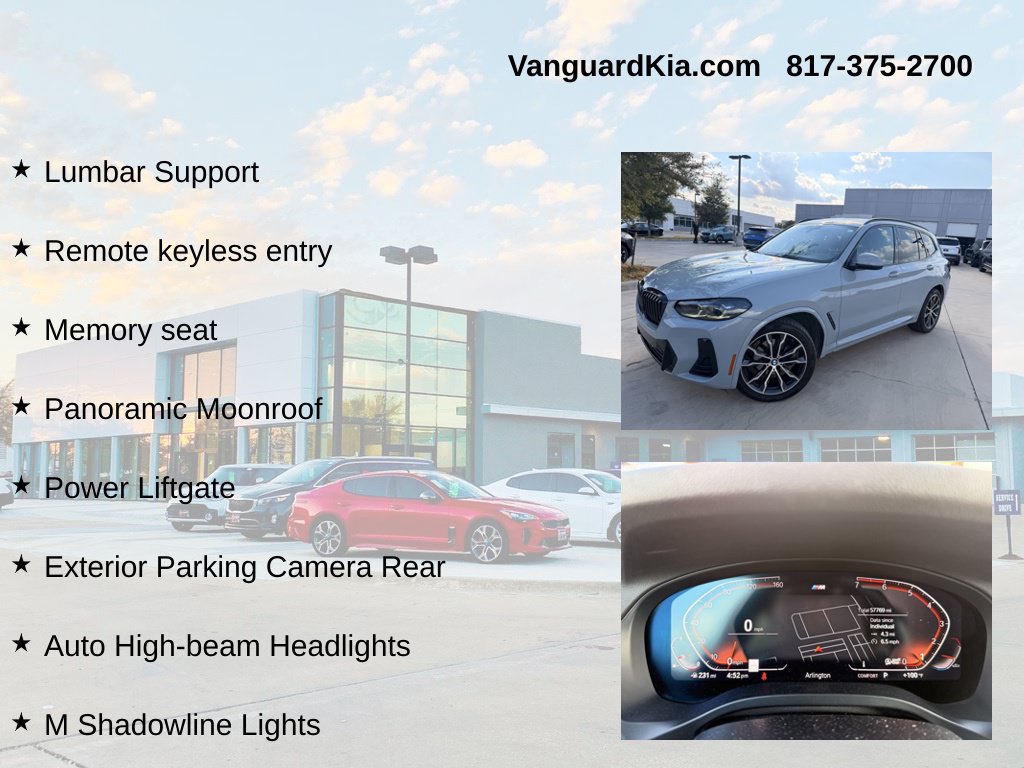 Used 2022 BMW X3 xDrive30i w/ M Sport Package 2 AWD/4WD image 12