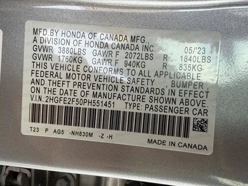 Used 2023 Honda Civic Sport image 22