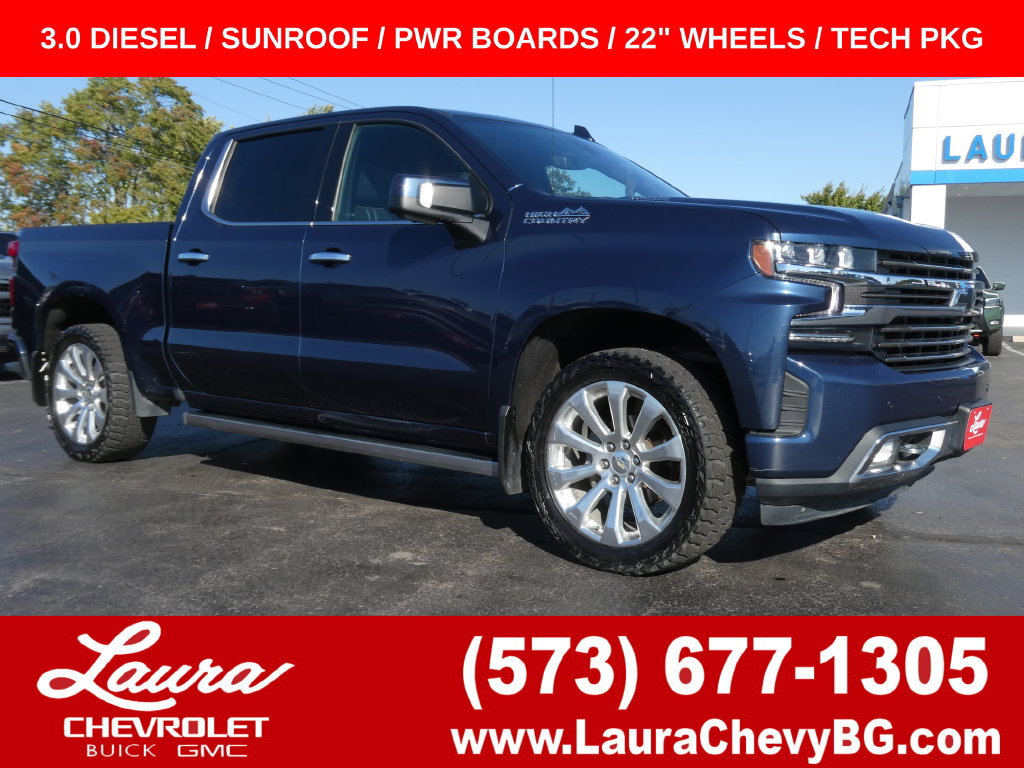 Used 2021 Chevrolet Silverado 1500 High Country w/ Technology Package AWD/4WD image 1