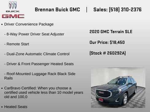 Certified 2020 GMC Terrain SLE w/ Driver Convenience Package AWD/4WD image 6