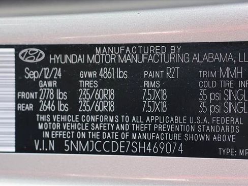 Used 2025 Hyundai Tucson SEL AWD/4WD image 17