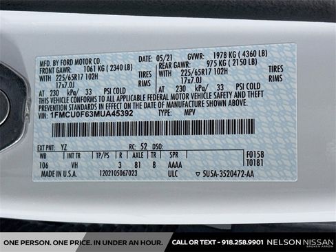 Used 2021 Ford Escape S image 28