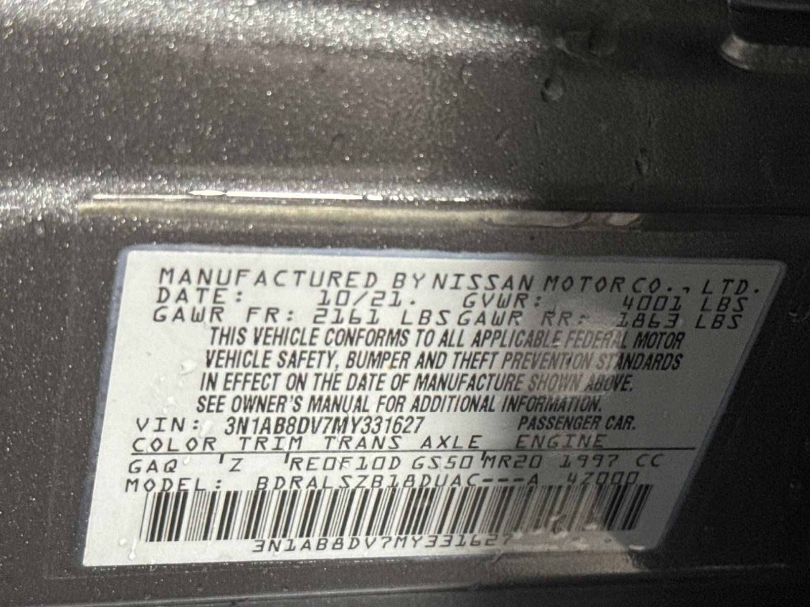 Used 2021 Nissan Sentra SR w/ SR Premium Package FWD image 30