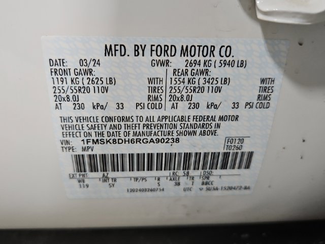 Certified 2024 Ford Explorer XLT w/ Equipment Group 202A AWD/4WD image 40