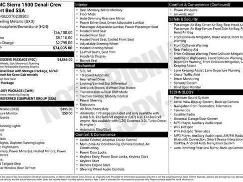 Used 2026 GMC Sierra 1500 Denali w/ Denali Reserve Package RWD image 25