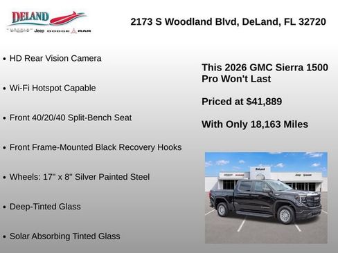 Used 2026 GMC Sierra 1500 Pro w/ Pro Value Package AWD/4WD image 44