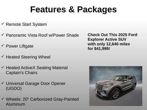Used 2025 Ford Explorer Active w/ Active Comfort Package AWD/4WD image 8